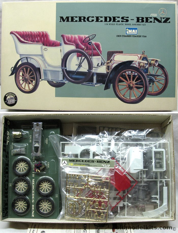 Imai 1/16 1906 Mercedes-Benz Motorized - (ex-Bandai / Mercedes Benz), 1-3407-998 plastic model kit